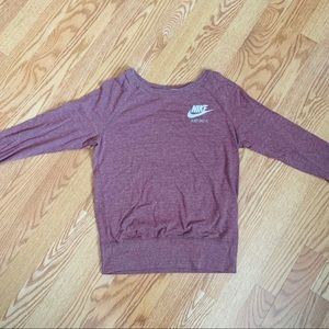 Long-Sleeved Nike Crew Neck Shirt